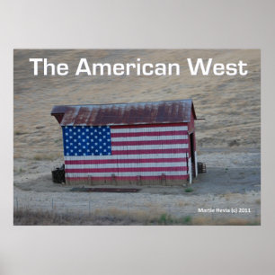 Flag Barn - Het Amerikaanse Westen - Poster