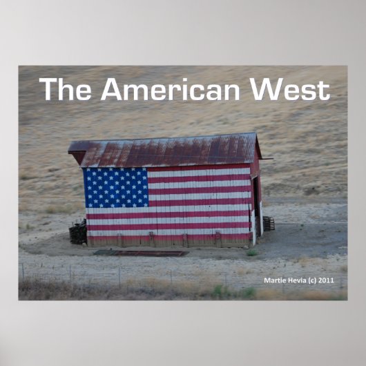 Flag Barn - Het Amerikaanse Westen - Poster (Voorkant)