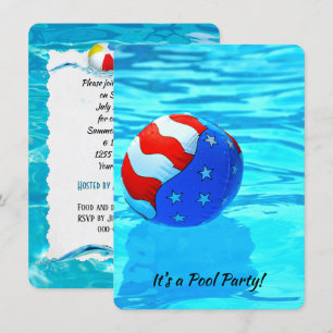 Flag Beach Ball voor zomer zwembad Party Kaart