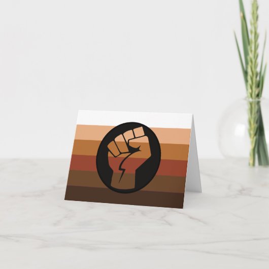 Flag bij Pride POC Feestdagen Kaart (Voorkant)