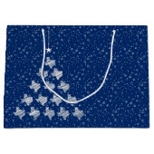 Flag Blue Scribged Texas kerstboom Groot Cadeauzakje (Voorkant)