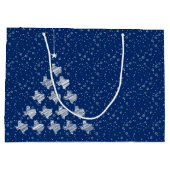 Flag Blue Scribged Texas kerstboom Groot Cadeauzakje (Achterkant)