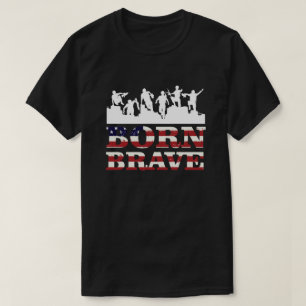 Flag Born Brave T-shirt