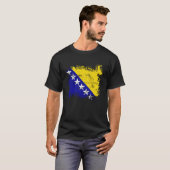 Flag Bosnia Herzegowina Nationality State Origin T T-shirt (Voorkant volledig)