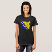 Flag Bosnia Herzegowina Nationality State Origin T T-shirt (Voorkant volledig)