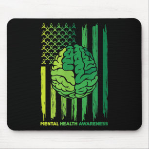 Flag Brain Ribbon Mental Health Mental Health Awar Muismat