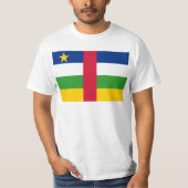 Flag CF Centraal-Afrikaanse Republiek T-shirt (Voorkant)