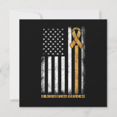 Flag Childhood Cancer Awareness Gift Kaart (Voorkant)