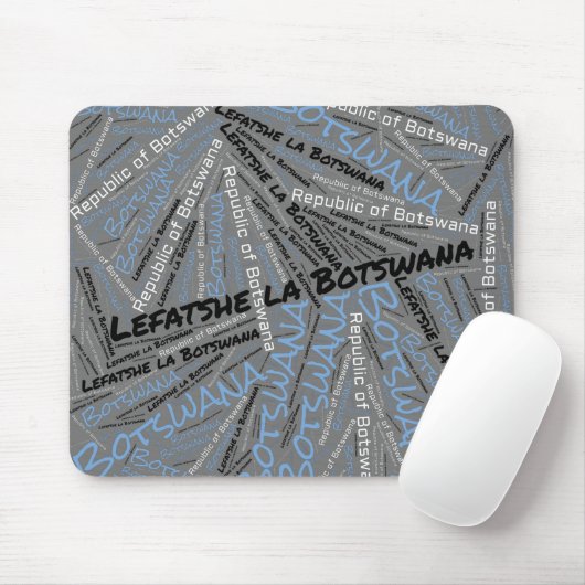 Flag Colors Patriotic uit Botswana Muismat (Met muis)