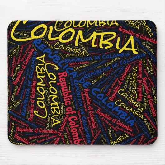 Flag Colors Patriotic uit Colombia Muismat (Voorkant)