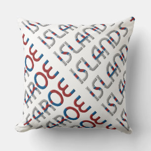 Flag Colors Typography Souvenir Kussen