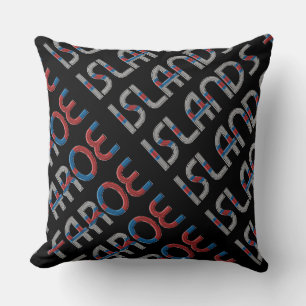 Flag Colors Typography Souvenir Kussen