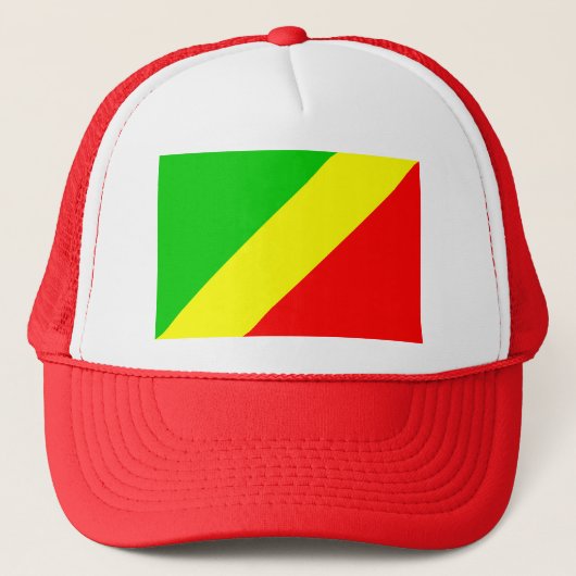 Flag Congo-Brazzaville Trucker Pet (Voorkant)