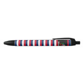 Flag Cute Patriotic Zwarte Inkt Pen (Bovenkant)