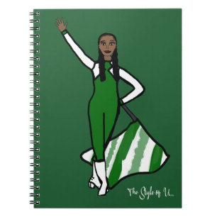 Flag Dancer Green White Accent F Notitieboek