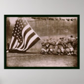 Flag Ebbets Park Baseball 1914 Poster (Voorkant)