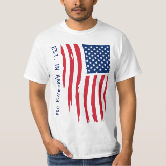 Flag Est. in Amerika USA T-shirt