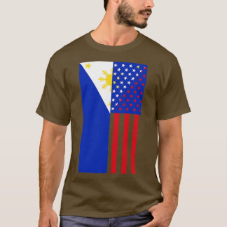 Flag Filipijnen Verenigde Staten T-shirt