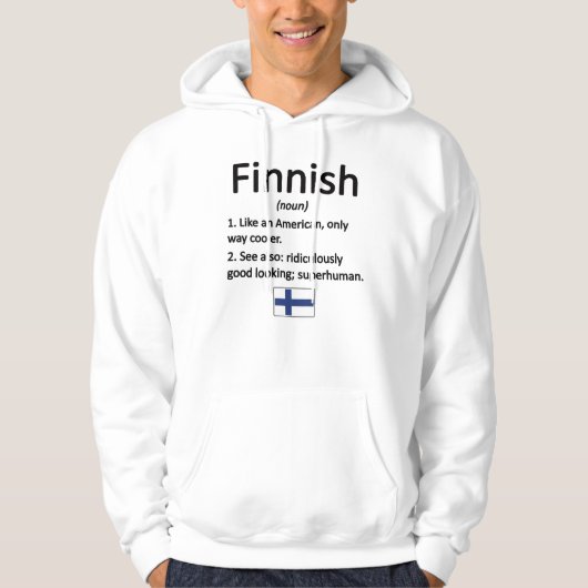 Flag Finnish Heritage Hoodie (Voorkant)
