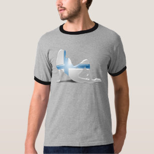 Flag Fins meisje Silhouette T-shirt