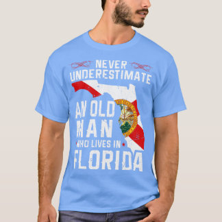 Flag Florida Home Oud Man Flo Grown T-shirt