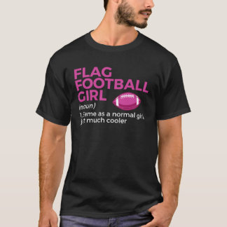 Flag Football Girl Definition T-shirt