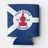 Flag Fort Wayne, Indiana Can Cooler (Achterkant)