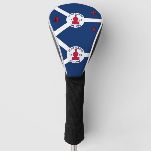 Flag Fort Wayne, Indiana Golf Head Cover (Voorkant)