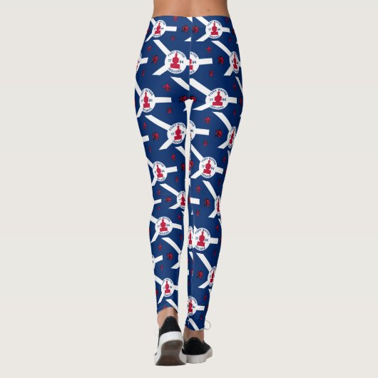 Flag Fort Wayne, Indiana Leggings (Achterkant)