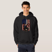 Flag French Bulldog Hoodie (Voorkant volledig)