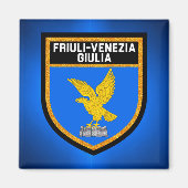 Flag Friuli-Venezia Giulia Magneet (Voorkant)