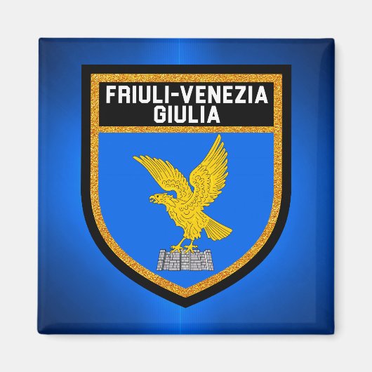 Flag Friuli-Venezia Giulia Magneet (Voorkant)