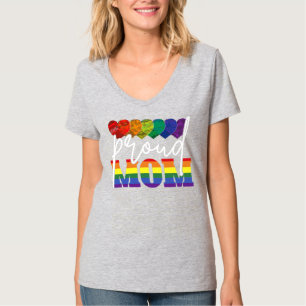 Flag Gay Pride LGBT Proud Mam Moederdag Gift T-shirt