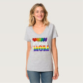 Flag Gay Pride LGBT Proud Mam Moederdag Gift T-shirt (Voorkant volledig)