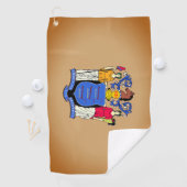 Flag Golf Towel, staat New Jersey Golfhanddoek (Insitu)