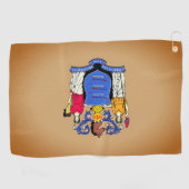 Flag Golf Towel, staat New Jersey Golfhanddoek (Horizontaal)