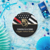 Flag Graduparty van de brandweeracademie Papieren Bordje (Feest)