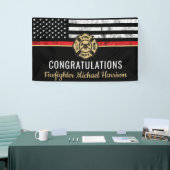 Flag Graduparty van de brandweeracademie Spandoek (Beurs)