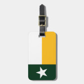 Flag Green and Gold Texas Bagagelabel (Voorkant verticaal)