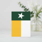 Flag Green and Gold Texas Briefkaart (Staand voorkant)