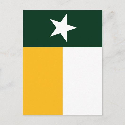 Flag Green and Gold Texas Briefkaart (Voorkant)