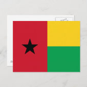 Flag Guinee-Bissau Briefkaart (Voorkant / Achterkant)