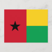 Flag Guinee-Bissau Briefkaart (Voorkant)