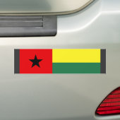 Flag Guinee-Bissau Bumpersticker (Op auto)