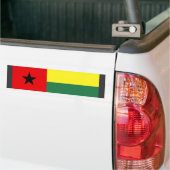 Flag Guinee-Bissau Bumpersticker (Op Truck)