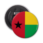 Flag Guinee-Bissau Button Flesopener (Voorkant)
