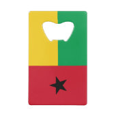 Flag Guinee-Bissau Creditkaart Flessenopener (Achterkant)