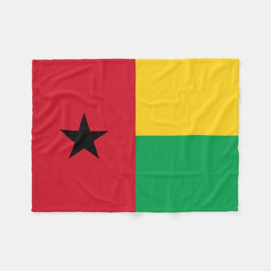 Flag Guinee-Bissau Fleece Deken (Voorkant (Horizontaal))