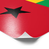 Flag Guinee-Bissau Foto Afdruk (Hoek)