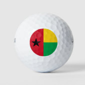 Flag Guinee-Bissau Golfballen (Voorkant)